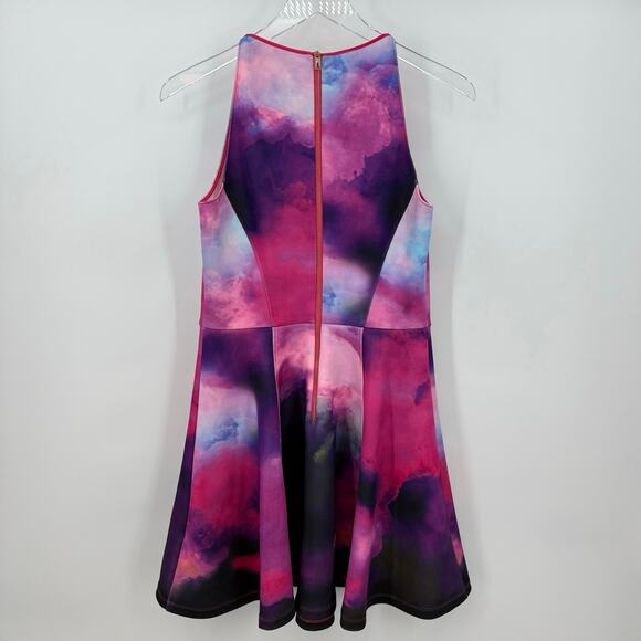 Ted Baker London Sew in Love Watercolor Racerback Skater Dress Women’s Size 6 - Picture 4 of 12